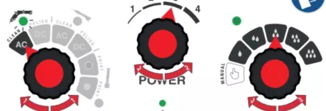 Settings for cleaning